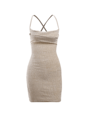 Knit Halter Slim Mini Dress - HouseofHalley