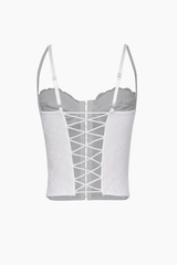 Lace Fishbone Cami Top - HouseofHalley