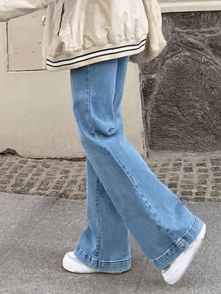 Mid Waist Washed Boyfriend Jeans - HouseofHalley