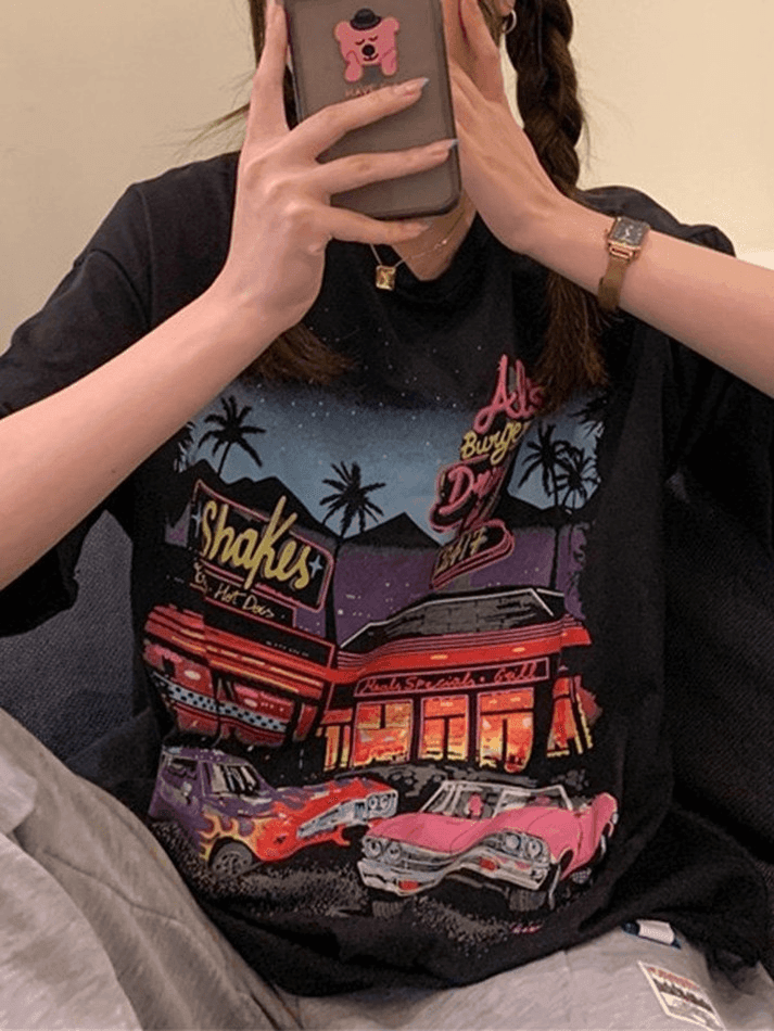 Motel Graphic Short Sleeve Tee - HouseofHalley