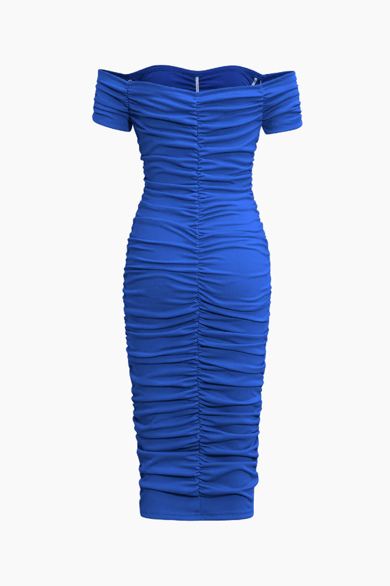how to look slim in bodycon dress Yellow Bodycon Dress High Neck Side Ruched