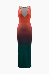 Ombre Ribbed Sleeveless Midi Dress - HouseofHalley