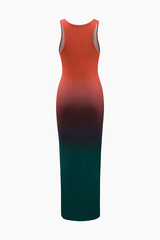 Ombre Ribbed Sleeveless Midi Dress - HouseofHalley