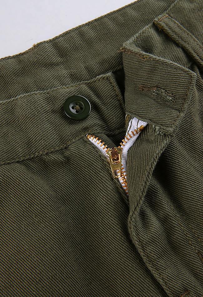 Pocket Patched Straight Cargo Jeans