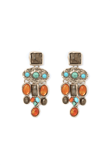 Retro Geometric Drop Earrings