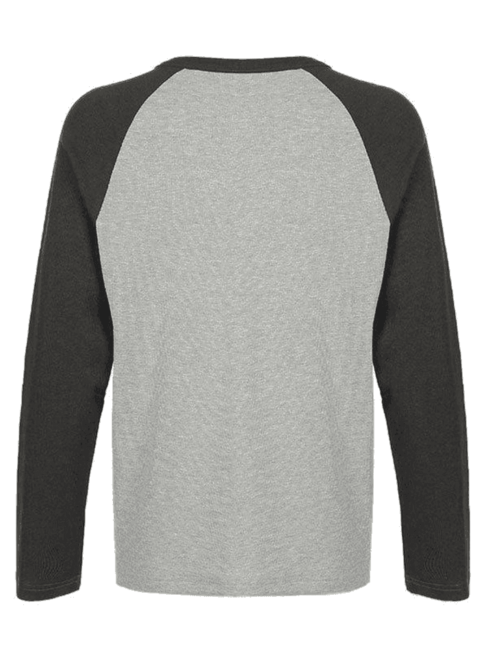 Ribbed Raglan Sleeve Tee