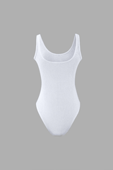 Ribbed Square Neck Bodysuit - HouseofHalley