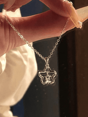 Silver Hollow Out Star Charm Necklace - HouseofHalley