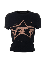 Splash Star Print Baby Tee - HouseofHalley