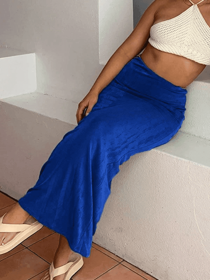 Stretchy Y2K Maxi Skirt - HouseofHalley