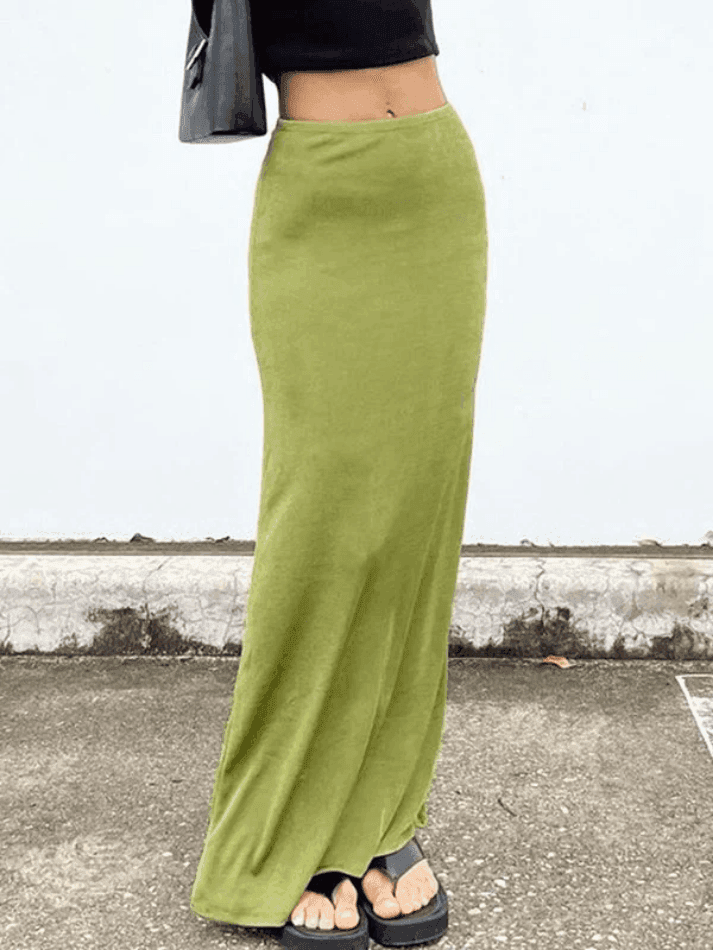 Stretchy Y2K Maxi Skirt - HouseofHalley