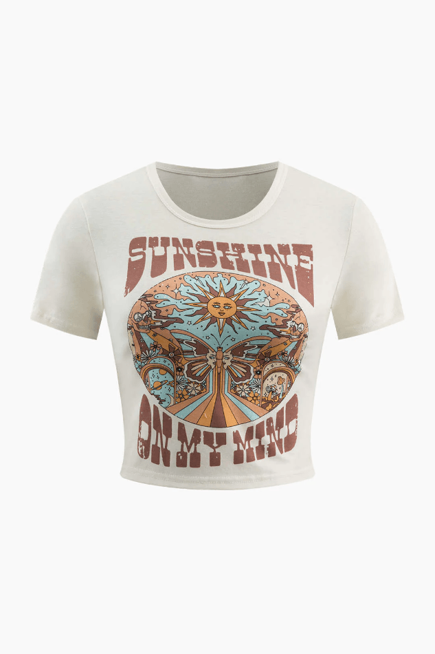 Sunshine On My Mind Baby Tee - HouseofHalley