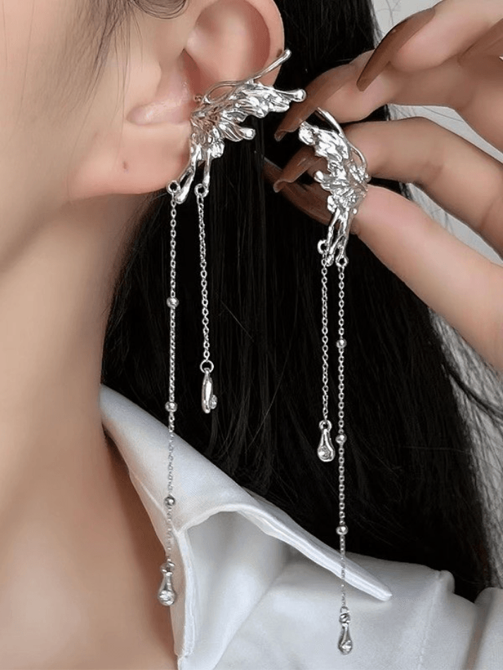 Tassel Fairy Butterfly Ear Cuffs - HouseofHalley