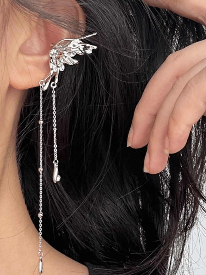 Tassel Fairy Butterfly Ear Cuffs