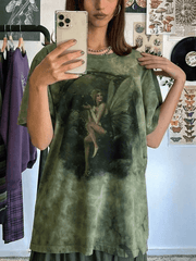 Tie Dye Grunge Fairy Print Tee - HouseofHalley