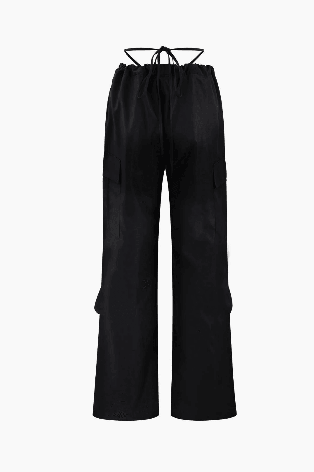 Tie Waist Cargo Pants - HouseofHalley