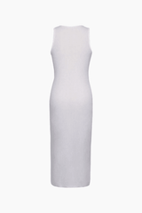 V-Neck Slit Knit Sleeveless Top - HouseofHalley