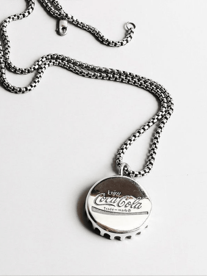 Vintage Bottle Cap Pendant Necklace - HouseofHalley