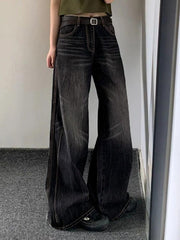 Washed High Waist Boyfriend Jeans - HouseofHalley