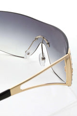 Wraparound Crystal-embellished Sunglasses