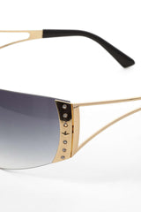 Wraparound Crystal-embellished Sunglasses