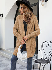 Loose And Cozy V Neck Cable Knit Sweater