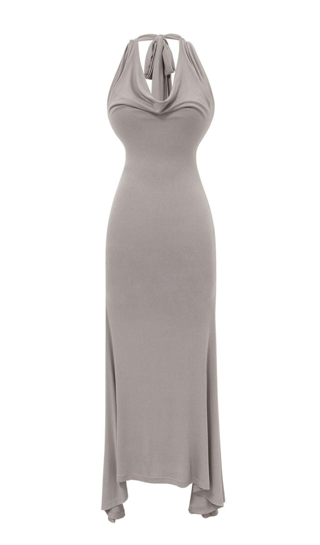 STRAPLESS BODYCON MIDI DRESS