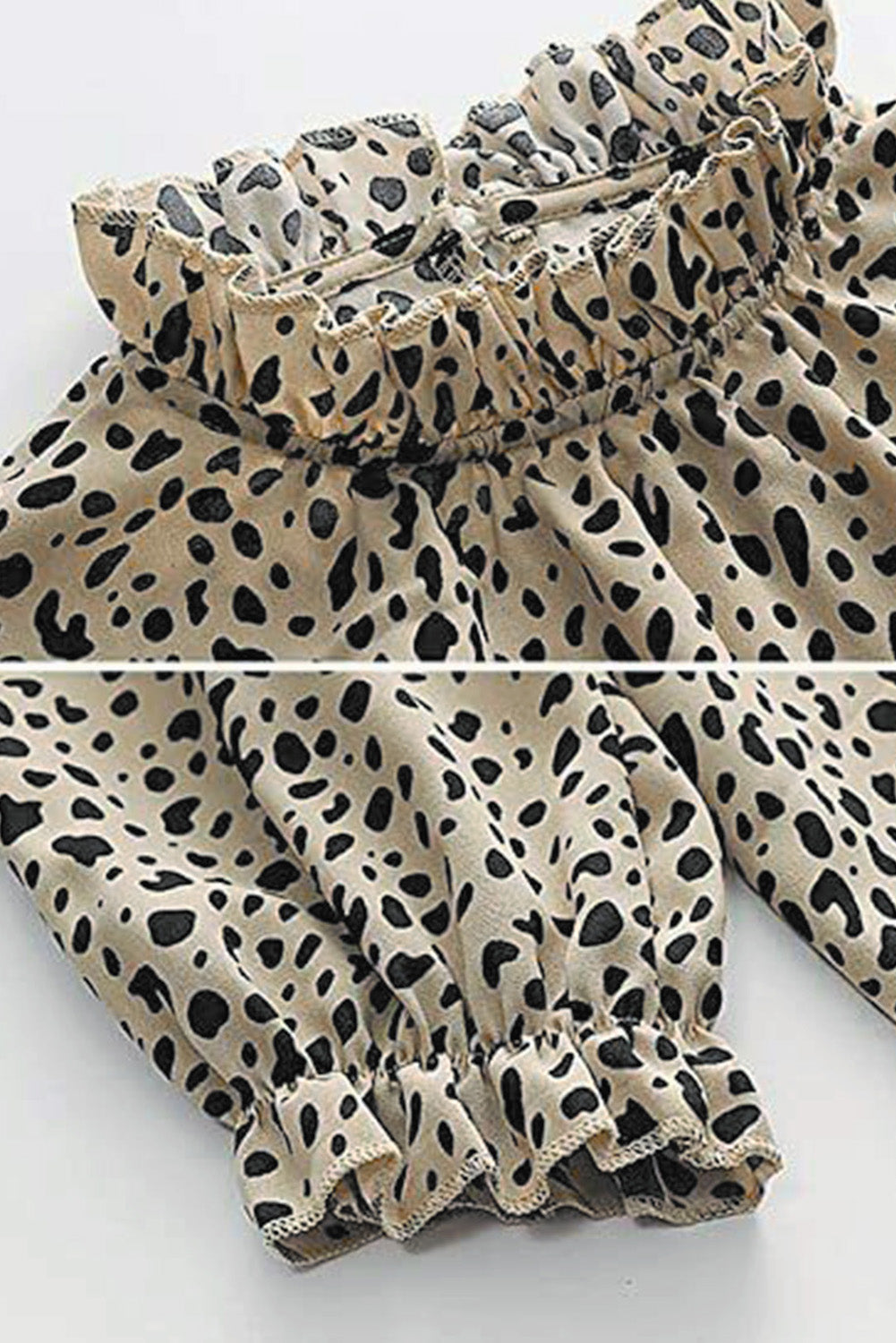 Camiseta sin mangas con cuello redondo y estampado de leopardo rosa