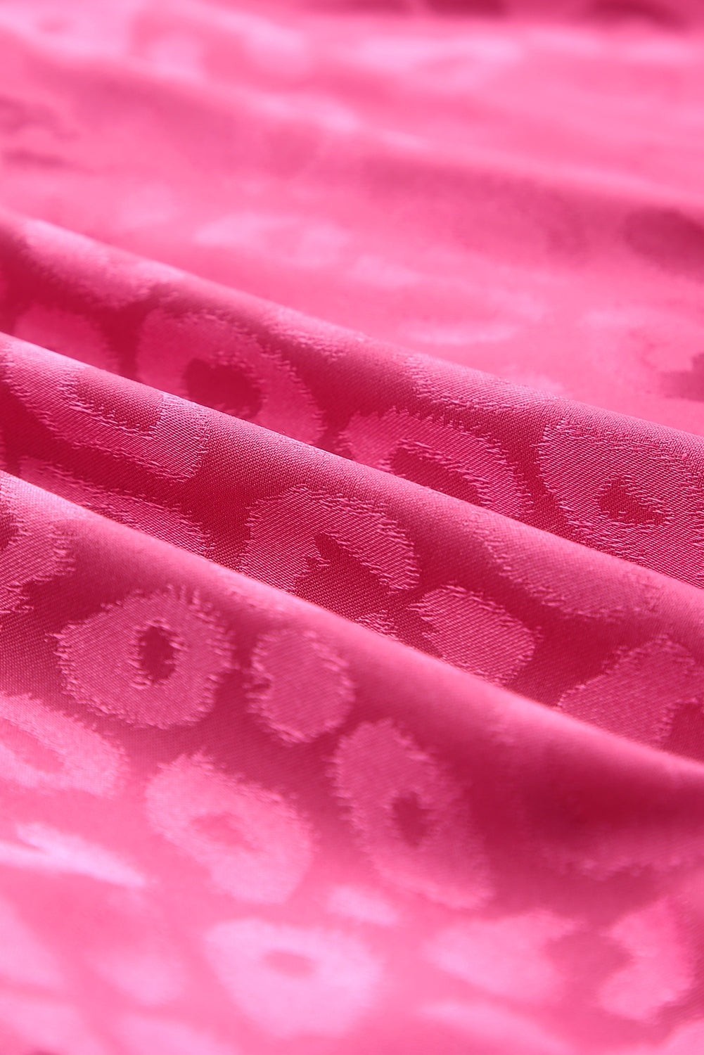 Pink Satin Leopard Tank Top