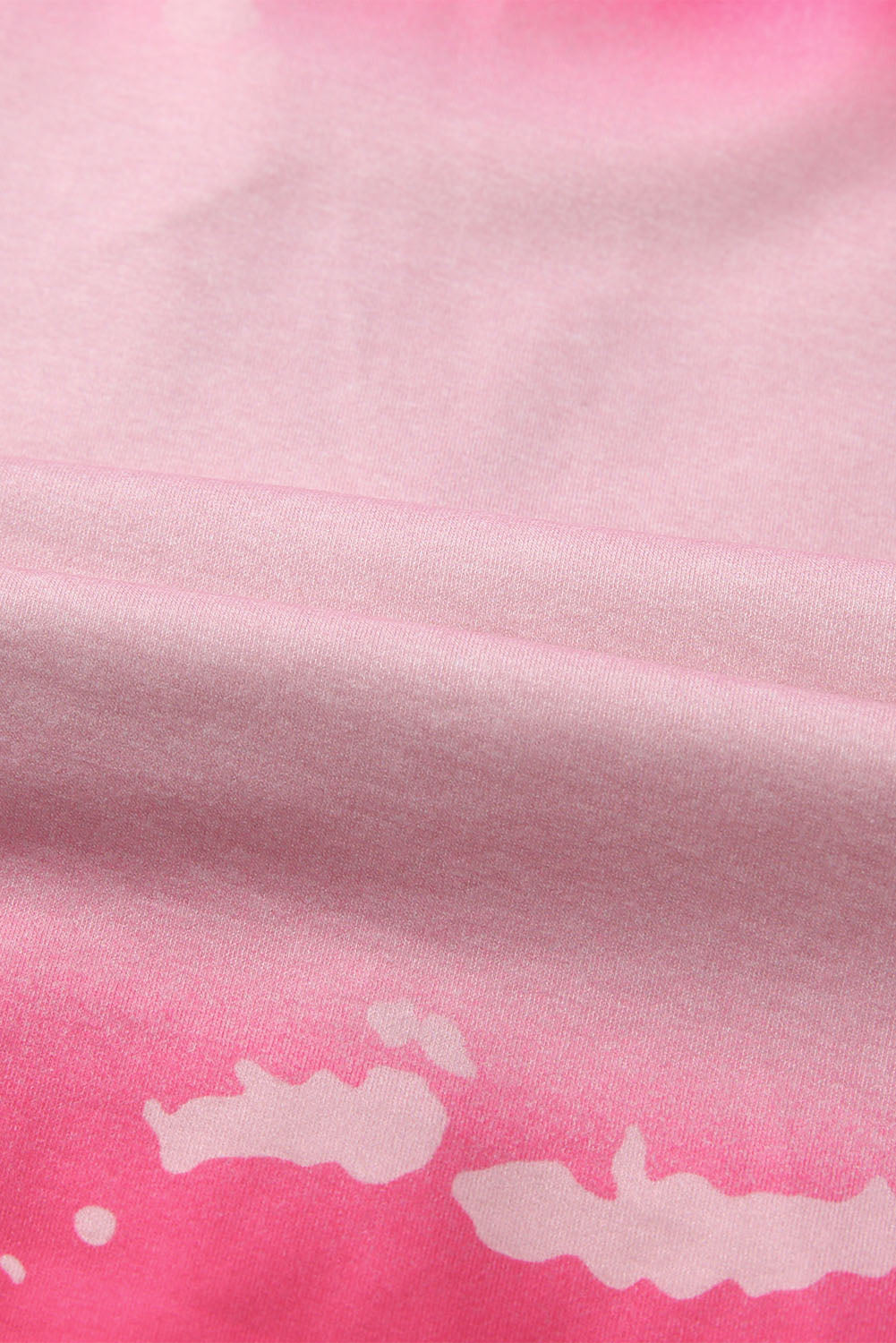 Pink Mama Pullover mit Batikmuster und Strass-Buchstabengrafik