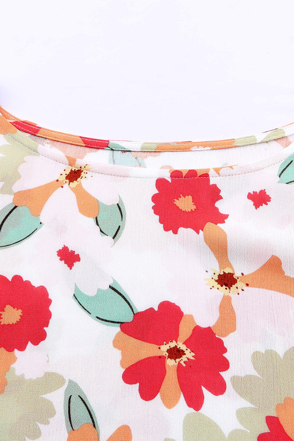Pink Floral Print Ruffled Flutter Sleeve Blouse