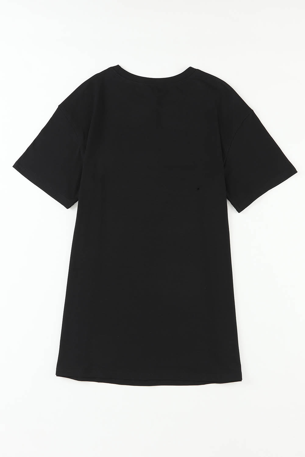 Camiseta extragrande con estampado gráfico de letras y eslogan de guitarra rosa