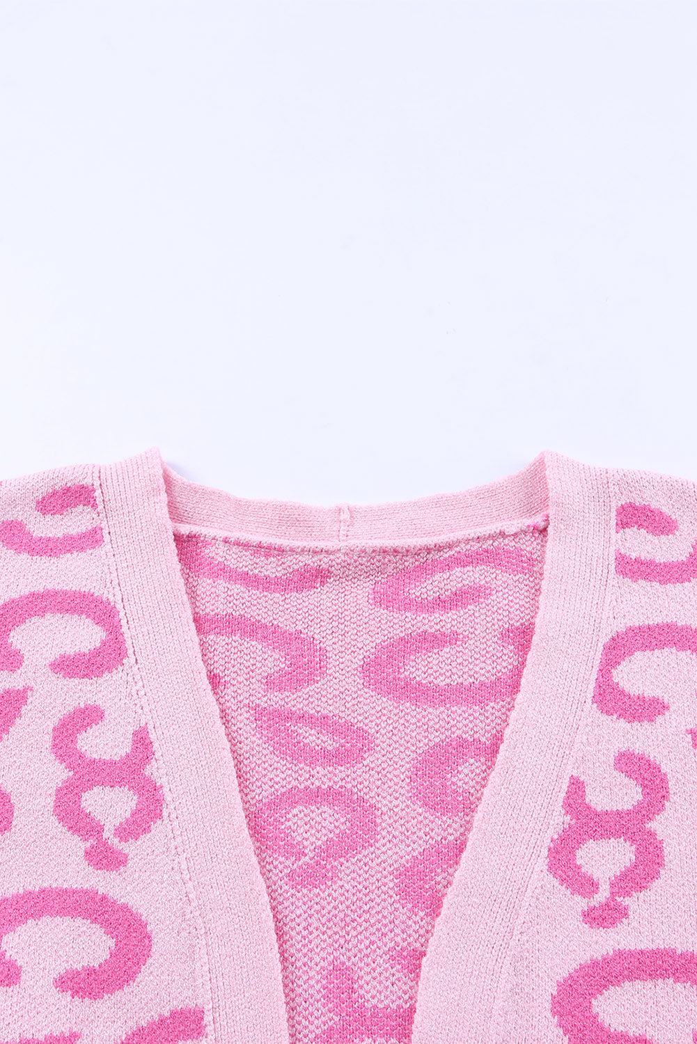 Pink Animal Print Leopard Cardigan