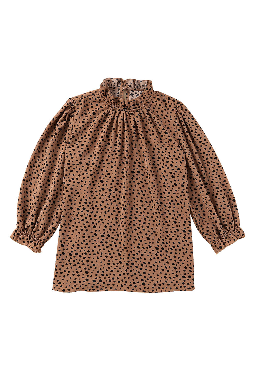 Camiseta sin mangas con cuello redondo y estampado de leopardo rosa