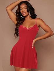 Avidlove Nightgowns for Sleepwear Lace Chemise Lingerie Full Slip Dress(S-XXL)