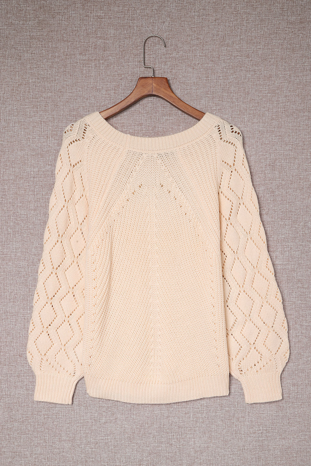 Pink Casual Cut Out Sweater Top