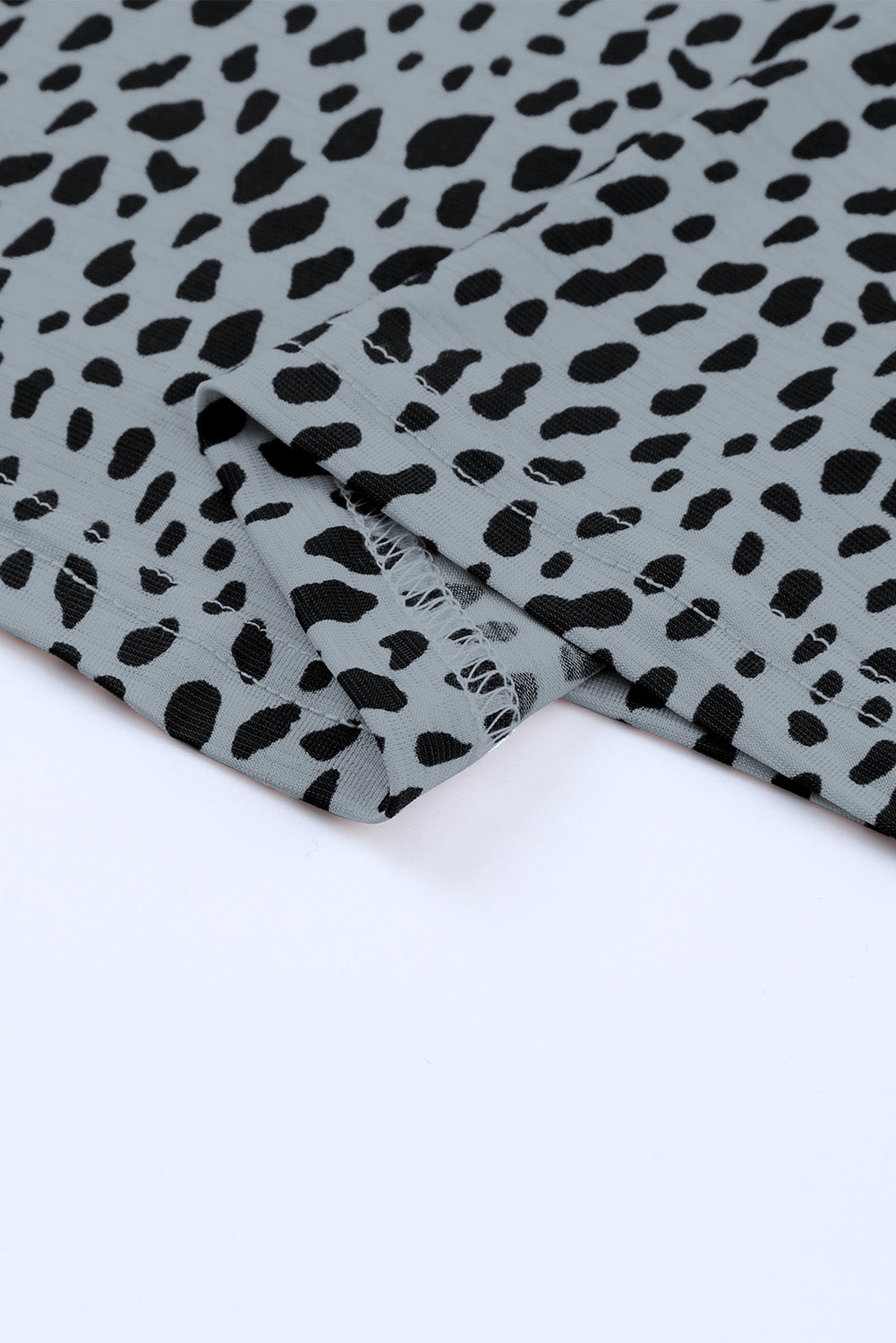 Camiseta sin mangas con cuello redondo y estampado de leopardo rosa