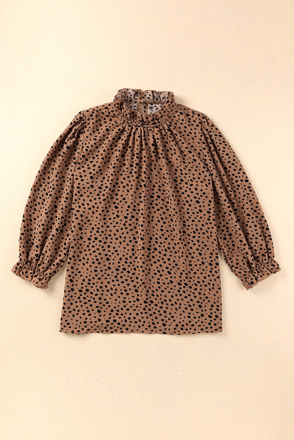 Camiseta sin mangas con cuello redondo y estampado de leopardo rosa