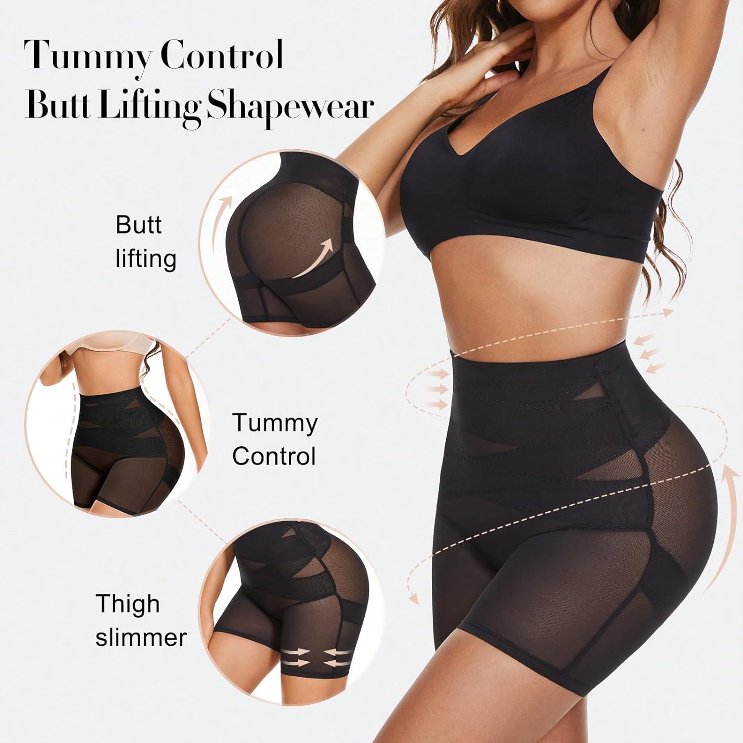 Avidlove Shapewear for High Waisted Body Shaper Shorts Butt Lifting Shapewear Tummy Control Thigh Slimmer Panties