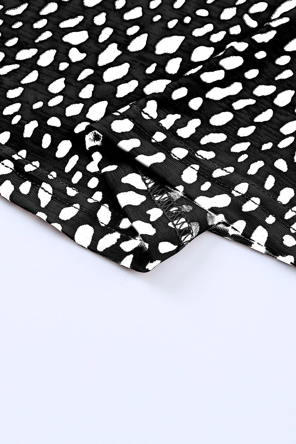 Camiseta sin mangas con cuello redondo y estampado de leopardo rosa