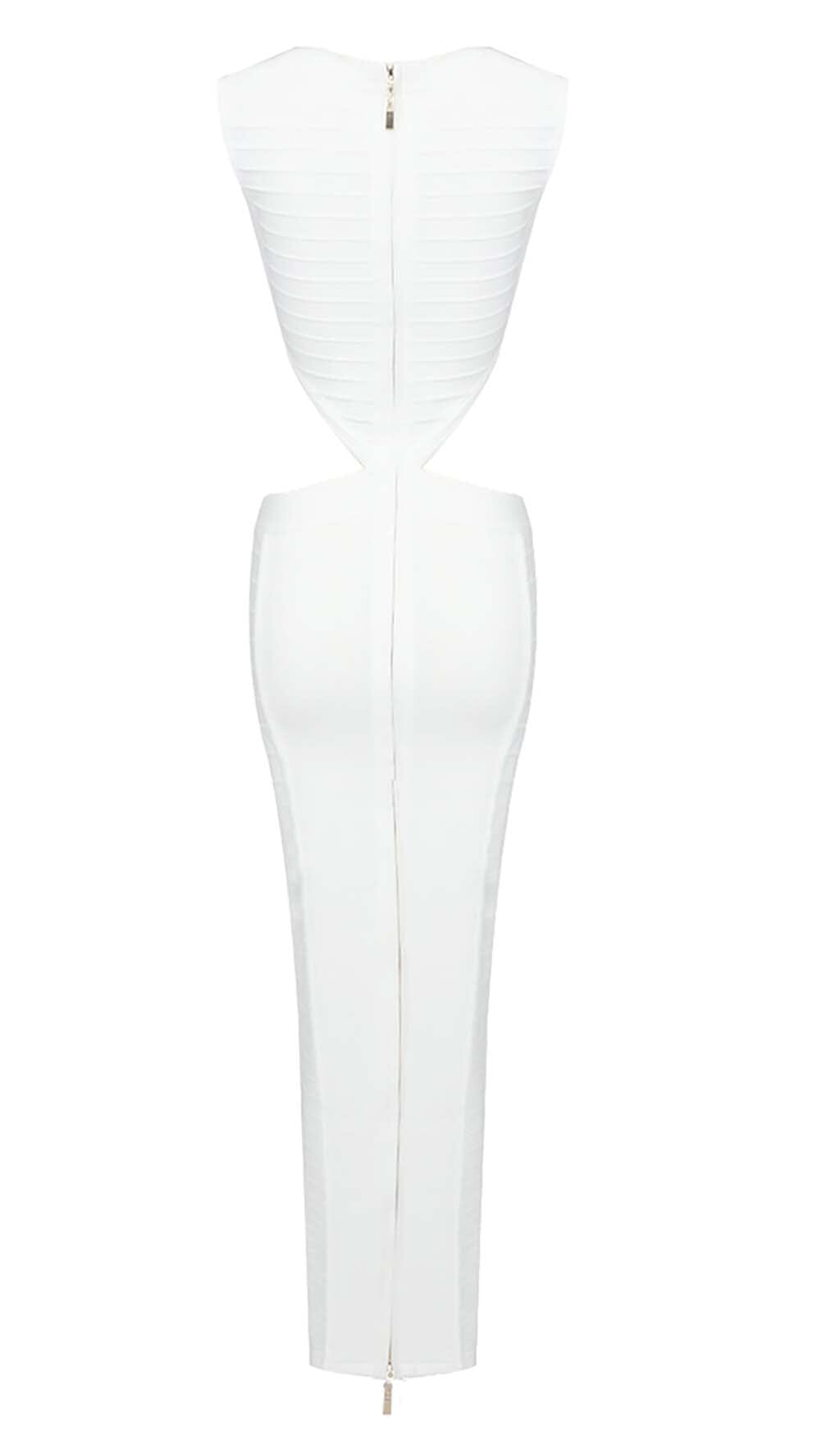 FRONT CUT-OUT BANDAGE TWO-PIECE IN IVORY