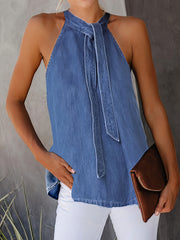 Halter Tie Sleeveless Casual Tank Tops