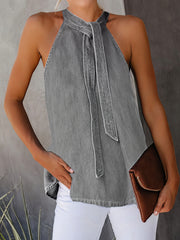 Halter Tie Sleeveless Casual Tank Tops