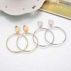 Big Round Circle Earrings