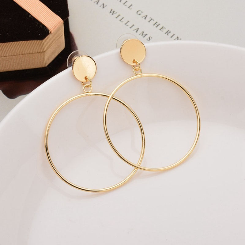 Big Round Circle Earrings