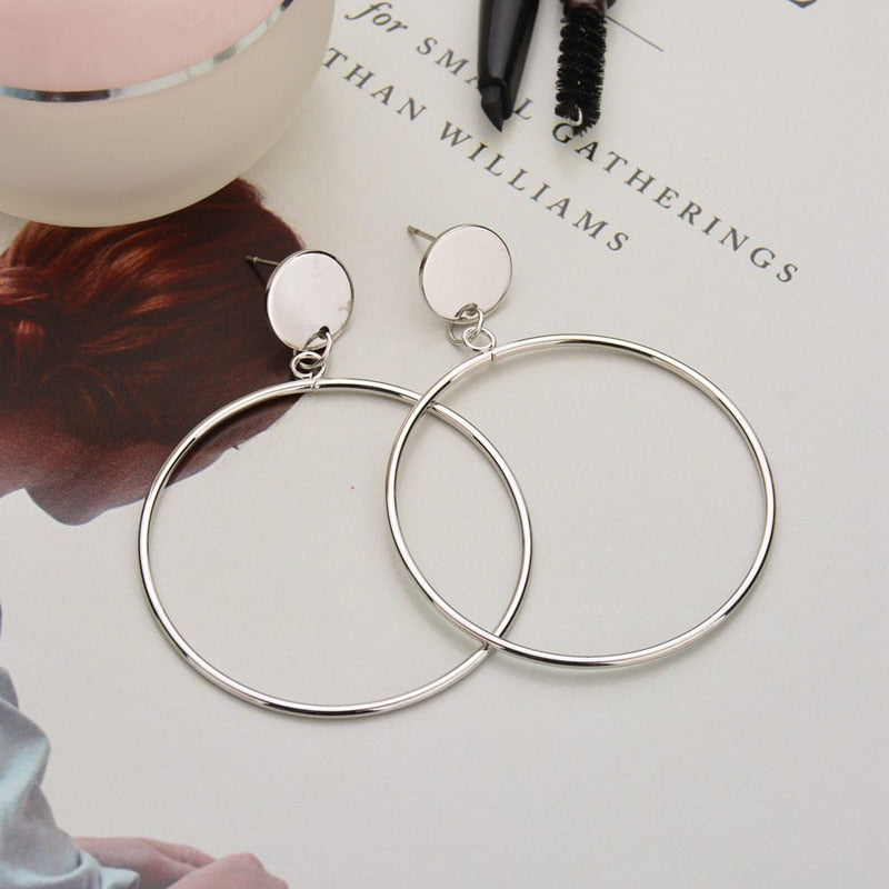 Big Round Circle Earrings