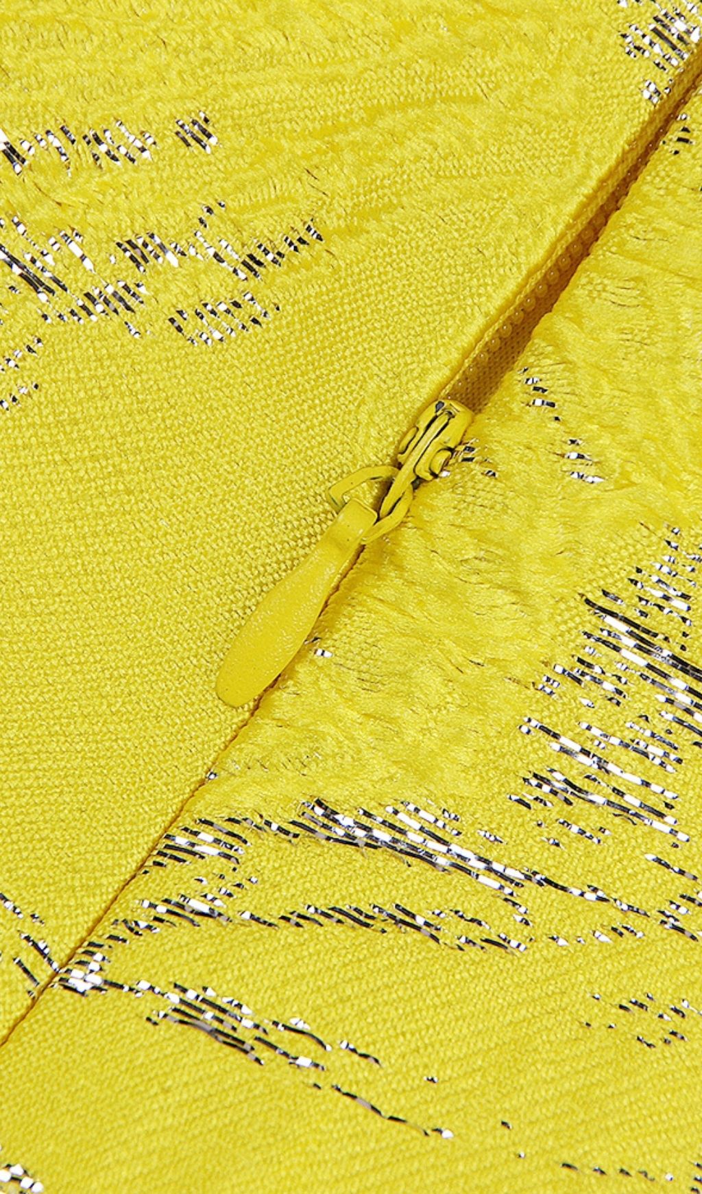 JACQUARD TWO PIECE SET IN YELLOW