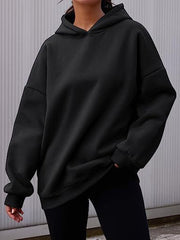 Oversized  Fleece Pullover Casual Fashion Outfits Hoodie