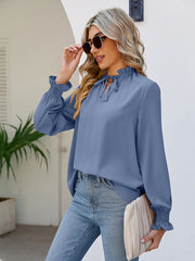 V Neck Bandal Soft Fashionable Blouse