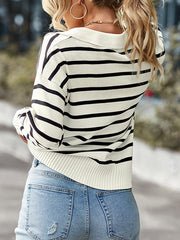 Soft Comfortable Striped Casual Sweater